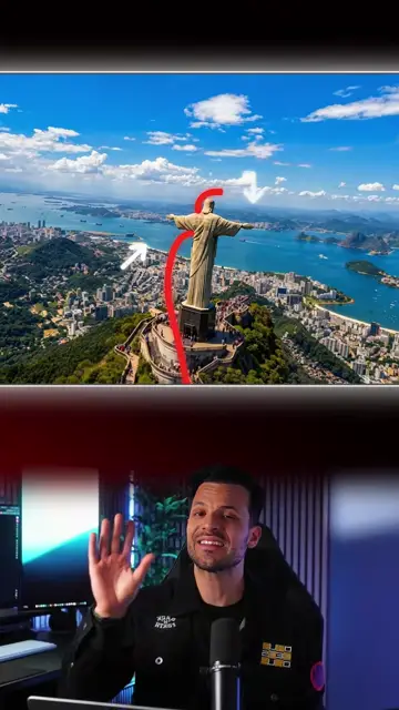 A creator draws a flight path on a photo and renders it as a drone shot