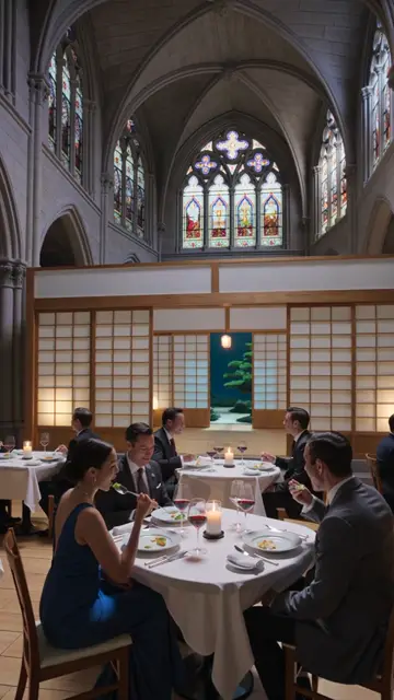 One generation: a dinner where the room keeps changing around the guests